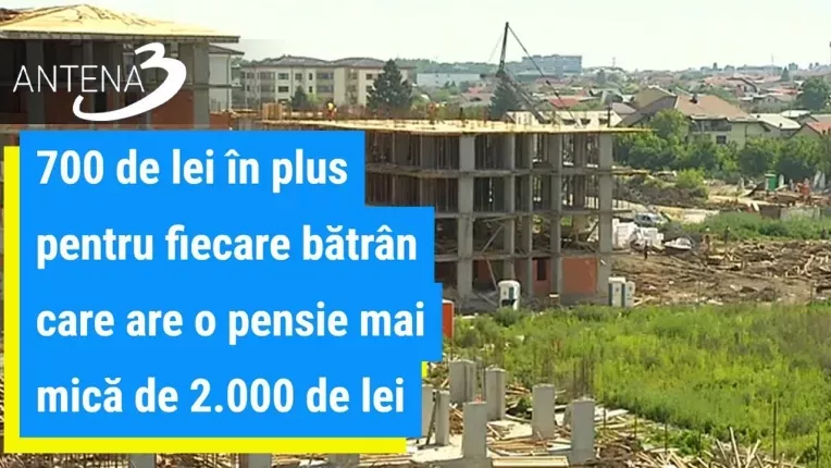 700 de lei in plus pentru fiecare batran care are o pensie mai mica de 2.000 de lei