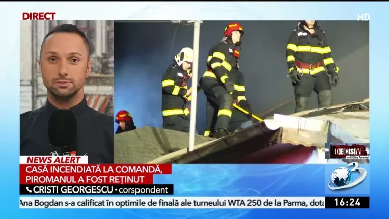 Casa incendiata la comanda, in judetul Iasi. Piromanul a fost retinut