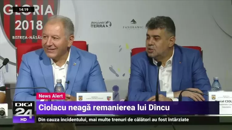 Ciolacu, intrebat despre posibila remaniere a lui Vasile Dincu: "Vasile, tu esti remaniat?"