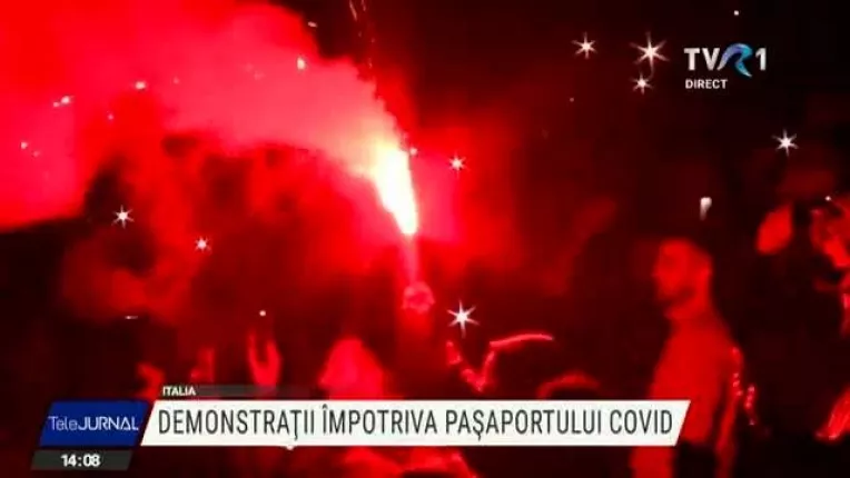Demonstratii impotriva pasaportului Covid in Italia, Croatia, Elvetia.