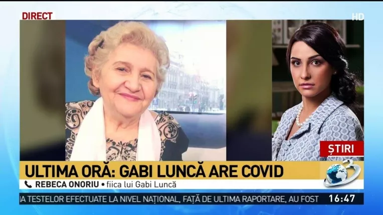 Fiica celebrei cantarete Gabi Lunca: "Nu i-am spus ca e vorba de COVID"