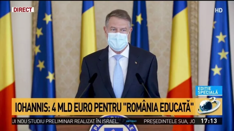 Klaus Iohannis, anunt important pentru elevi si profesori