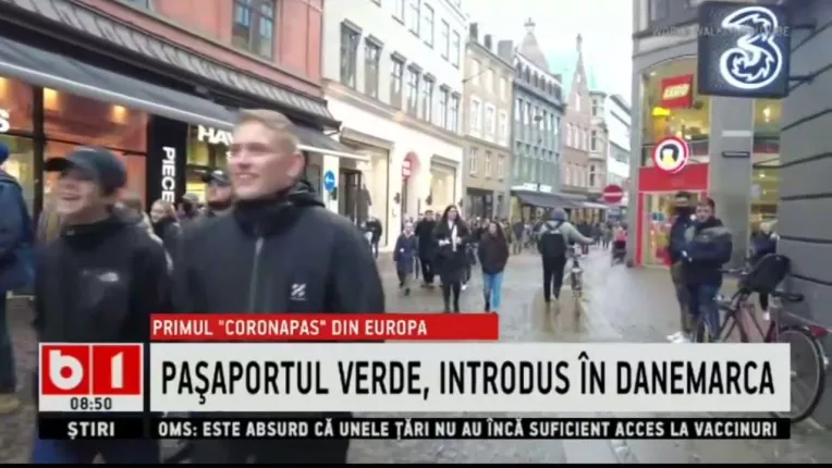 PRIMUL "CORONAPAS" DIN EUROPA - PASAPORTUL VERDE INTRODUS IN DANEMARCA