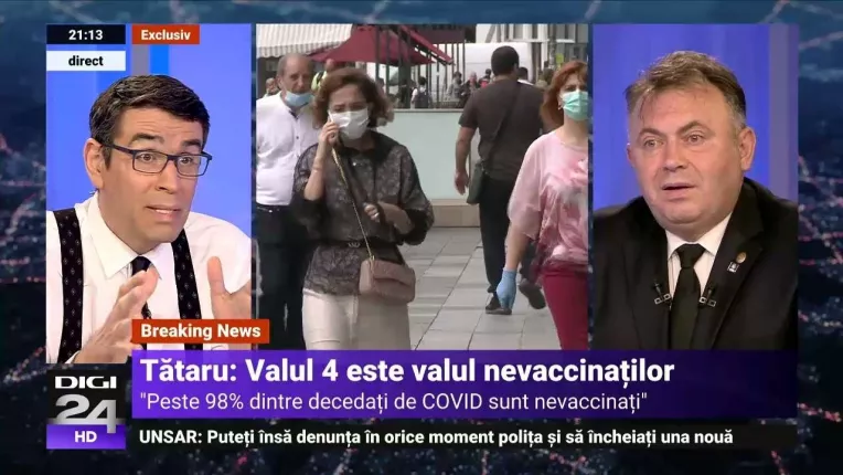 Tataru: Danemarca, cu 72% rata de vaccinare, isi face griji ca romanii si bulgarii intretin pandemia