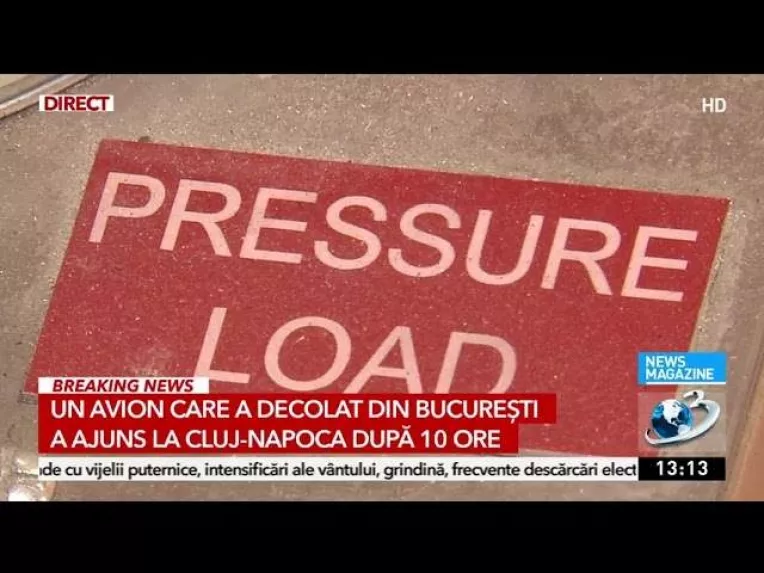 Un avion care a decolat din Bucuresti a ajuns la Cluj-Napoca dupa 10 ore si 2 escale