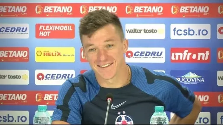 Vadim Rata, prima conferinta de presa la FCSB: "De ce sa imi fie frica de Becali? Ma bate?"