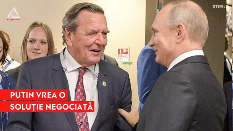 "Veste buna de la Kremlin". Schroeder s-a intalnit cu Putin la Moscova