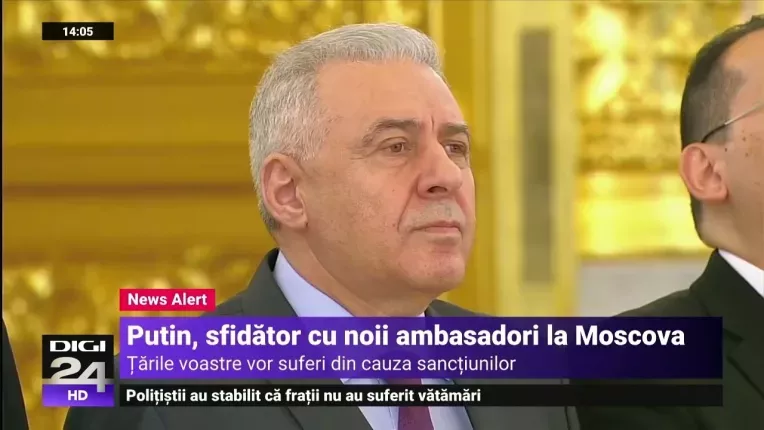 Vladimir Putin, sfidator cu noii ambasadori la Moscova: Lumea se indreapta catre multipolaritate