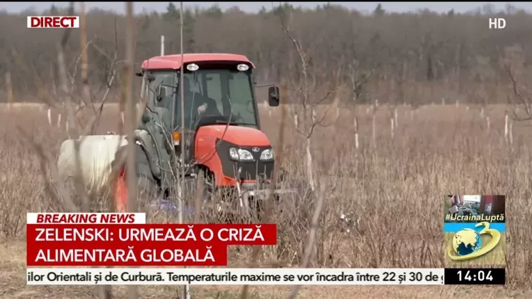 Volodimir Zelenski: Urmeaza o criza alimentara globala
